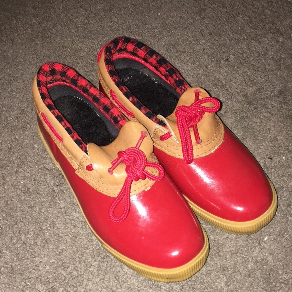 Vintage Eddie Bauer Red Rubber Duck Shoes